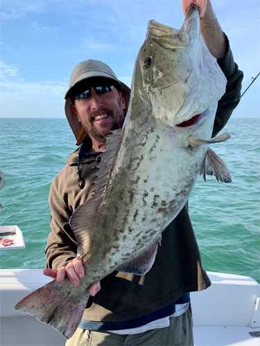 Captain Steven Soults with Angling Adventures Deep Sea Fishing