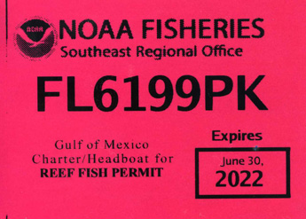 Angling Adventures Reef Permit 2021